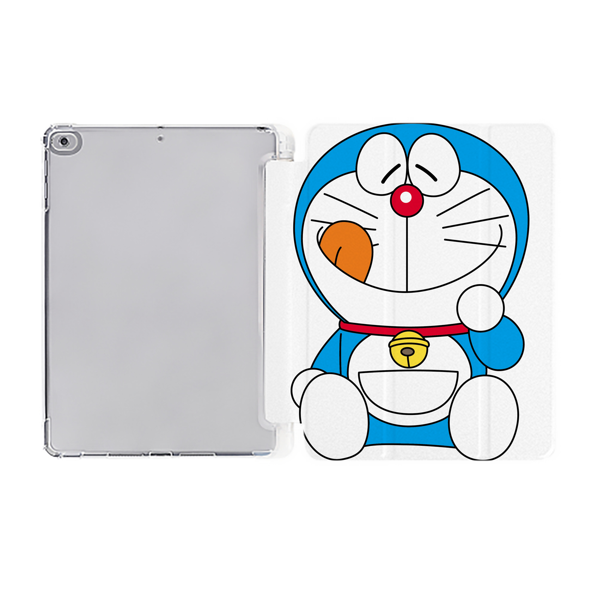 （画像用） ドラえもん Doraemon IPad ケース ペン収納付き 三つ折りスタンド PUレザー×シリコン 対応機種9.5/10.5/10.9インチ